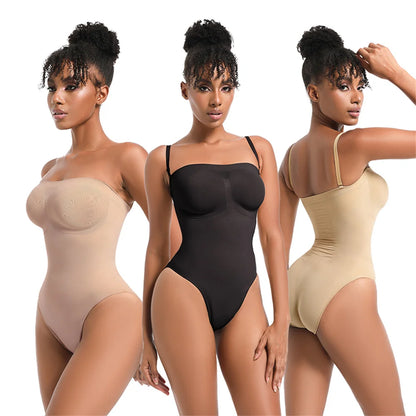 GlowSculpt™ Seamless Straight Body Shaper